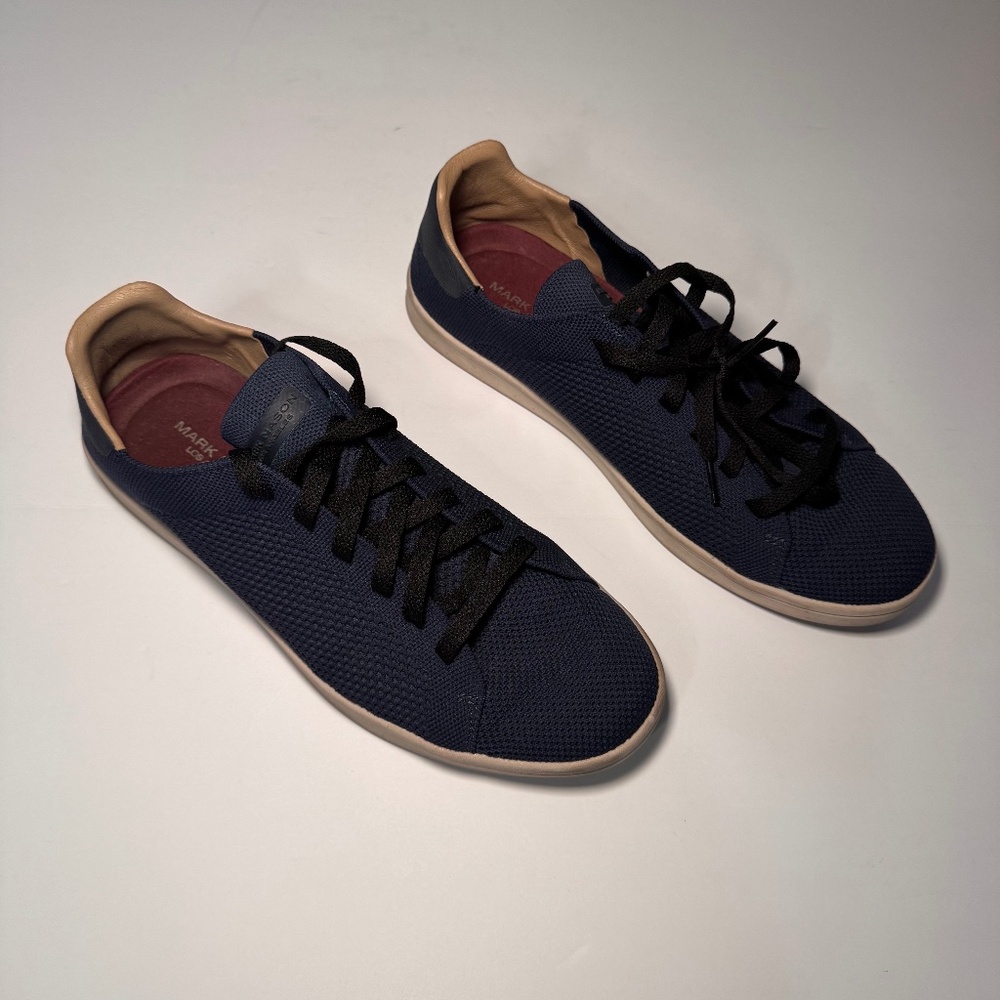 Mark Nason Bryson Shoes Men's Size 11 Navy Knit Sneakers